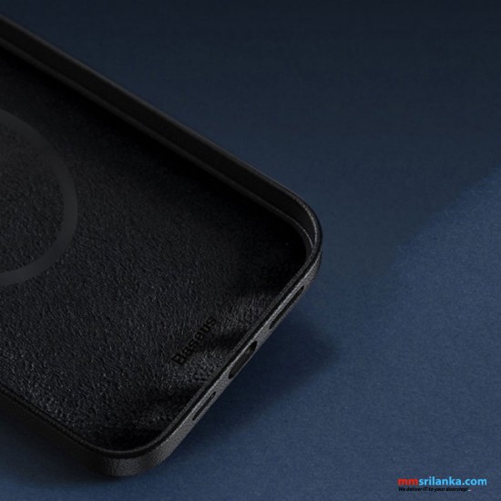 Baseus iPhone 12/12 Pro 6.1-Inch Leather Original Magnetic Case Black